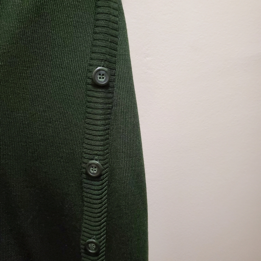 Calvin Klein hunter green Cowl Neck Sweater Dress NWT - Picture 2 of 4